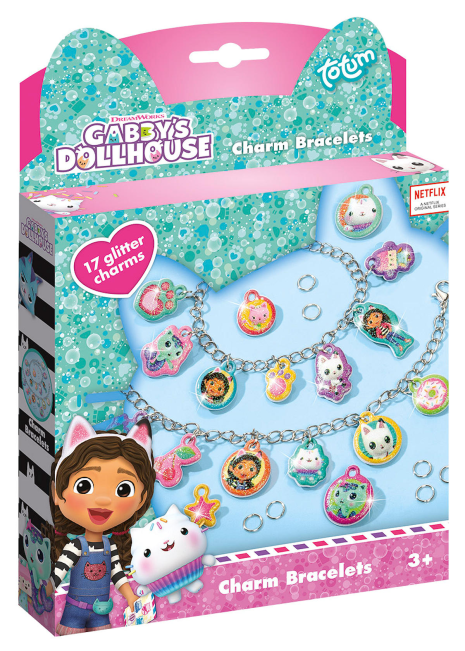 Totum Gabby's Dollhouse Glitter Charm Bracelets