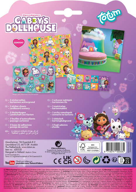 Totum Gabby's Dollhouse Stickerset