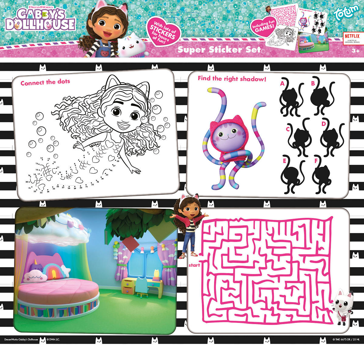 Totum Gabby's Dollhouse Super Sticker Set