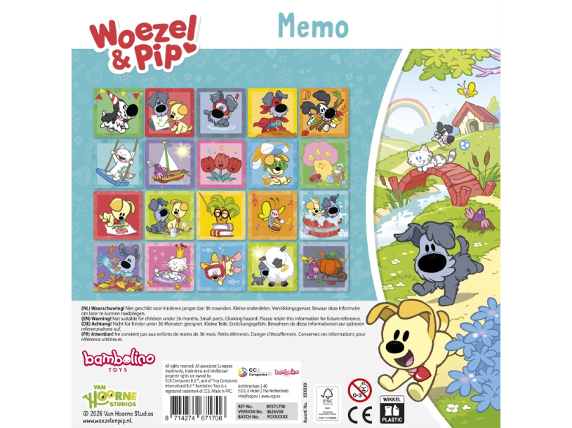 Bambolino Woezel en Pip - Memo