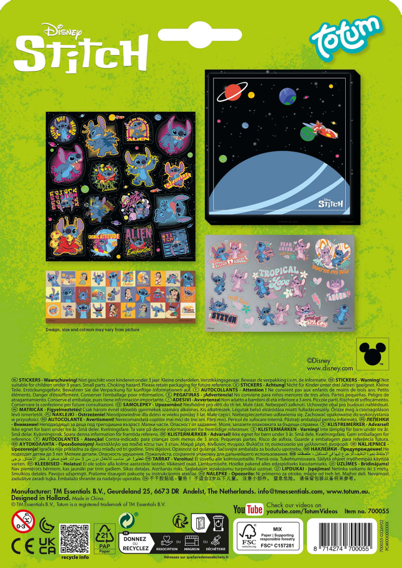 Totum Stitch Sticker Set