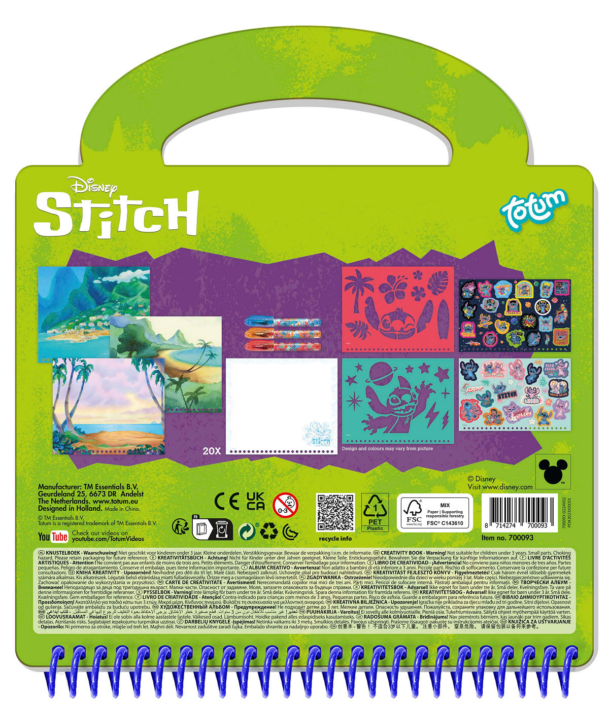 Totum Stitch Designer Activity Book