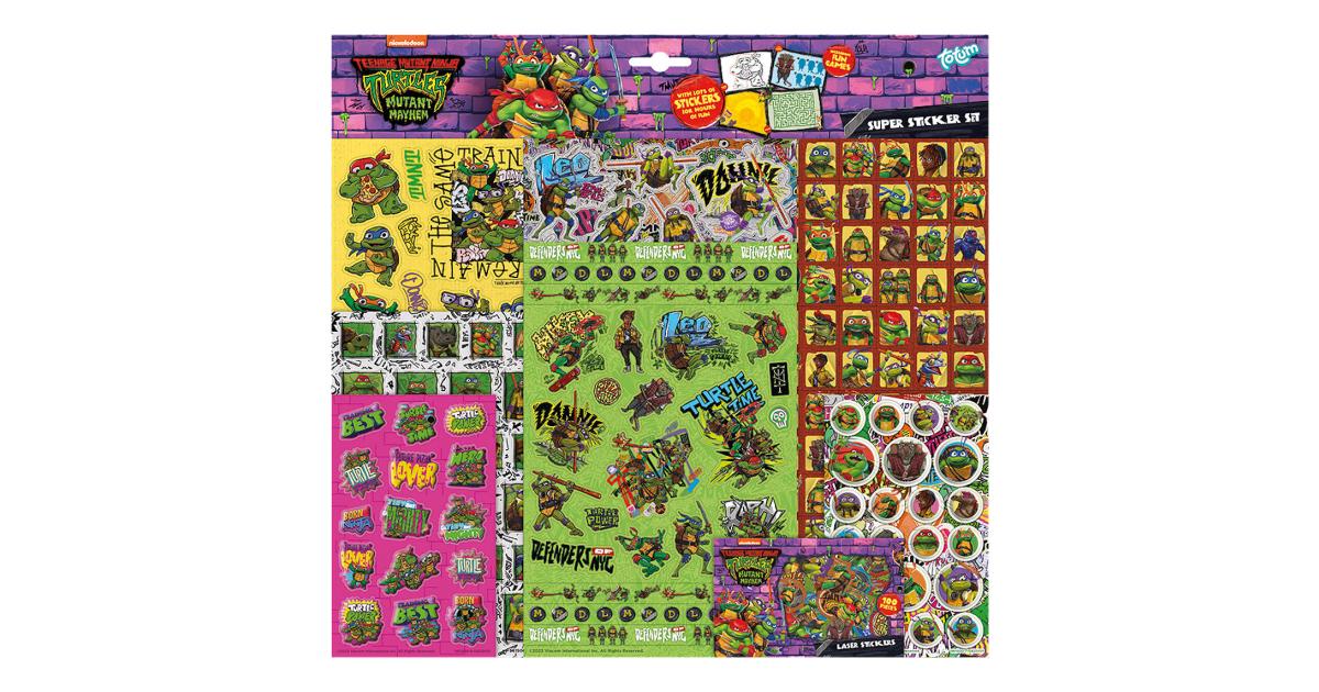 Totum TMNT Mutant Mayhem Super Sticker Set | Piccle