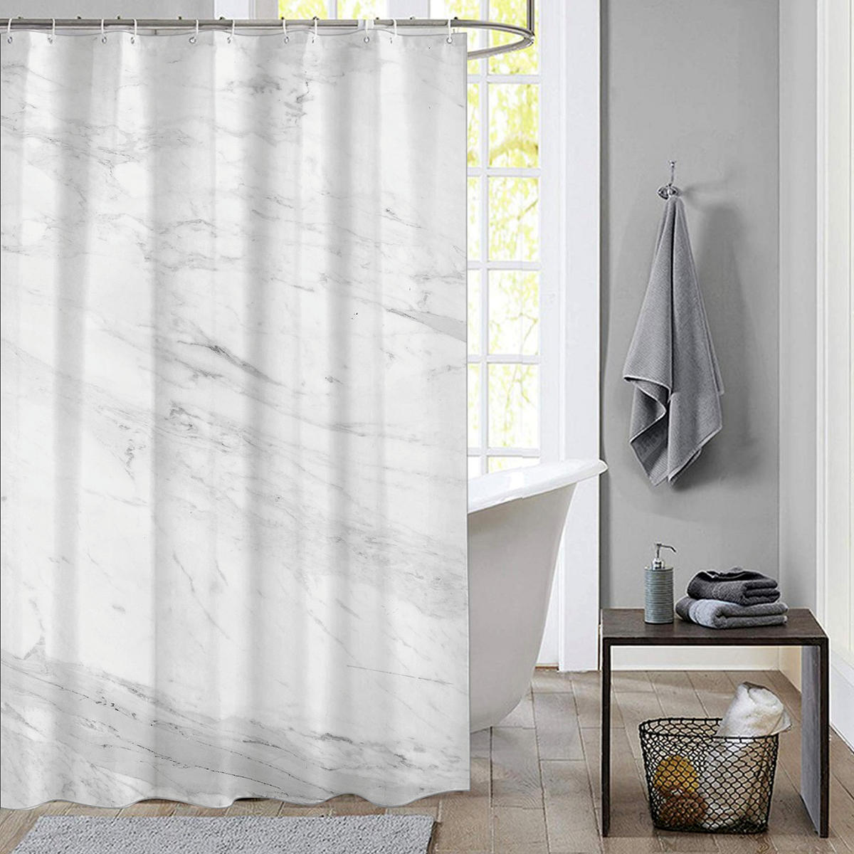 DH Douchegordijn Marmer 180x200cm