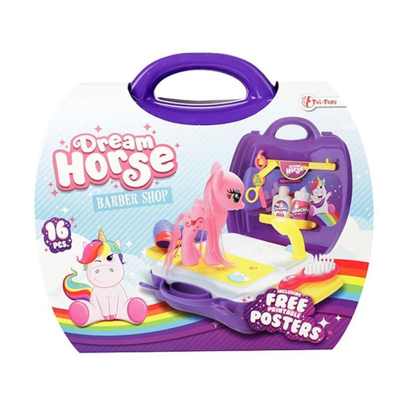 DREAM HORSE Set -Beauty Salon- mt acc in koffer