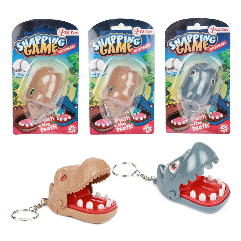 Spel -Bijtend Dier- aan sleutelhanger 12ass