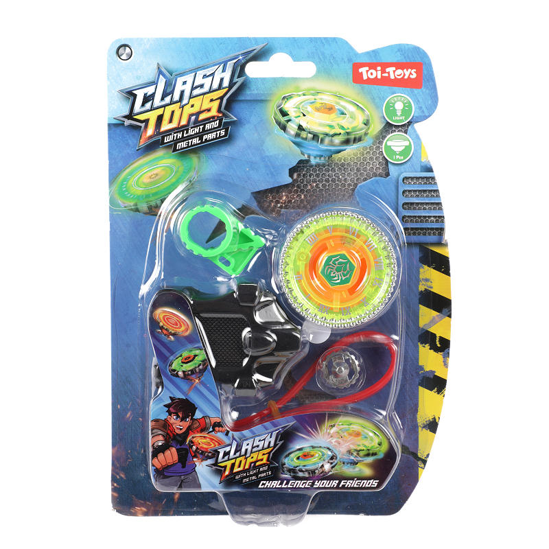 Metalen tol Gyro Battle met licht enafschieter assorti