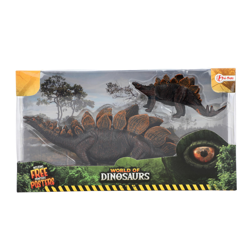 WORLD OF DINOSAURS Moeder mt kind dino 4ass