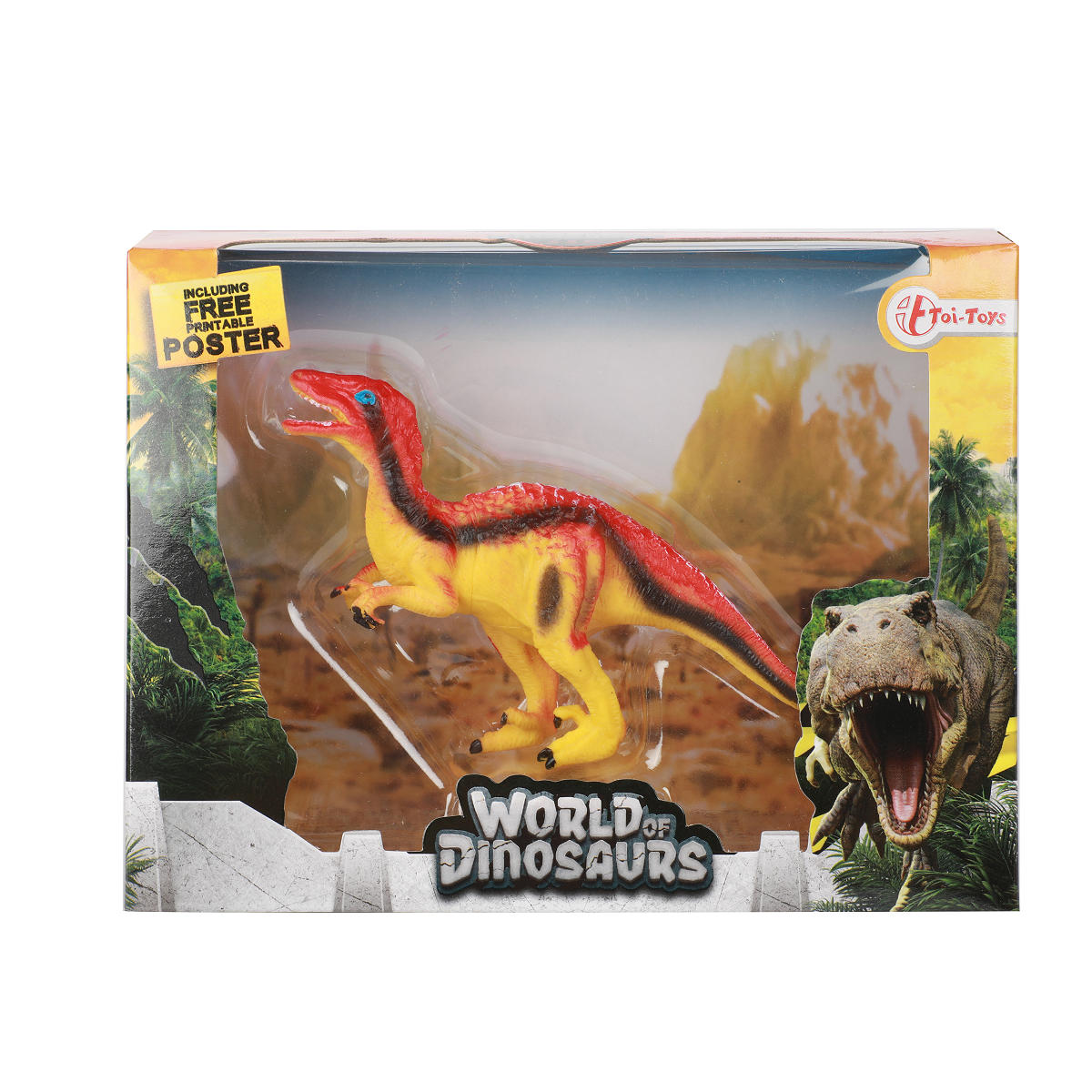 WORLD OF DINOSAURS Dinosaurus medium in doos 4ass