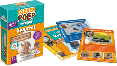 Dierenpoep weetjes kwartet