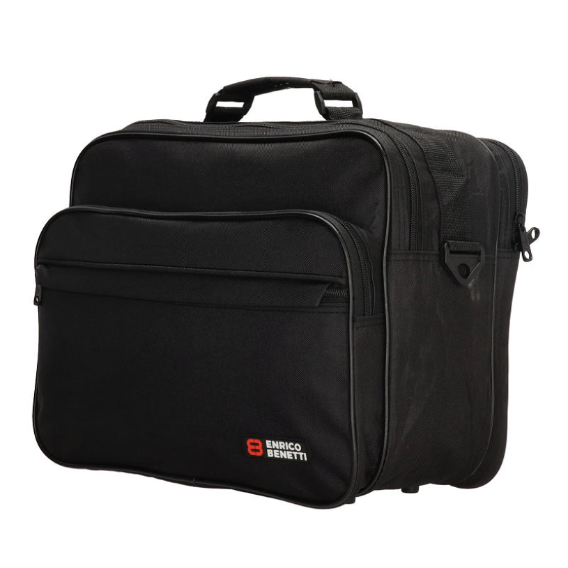 Enrico Benetti Amsterdam Reportertas 39x19x28cm - zwart