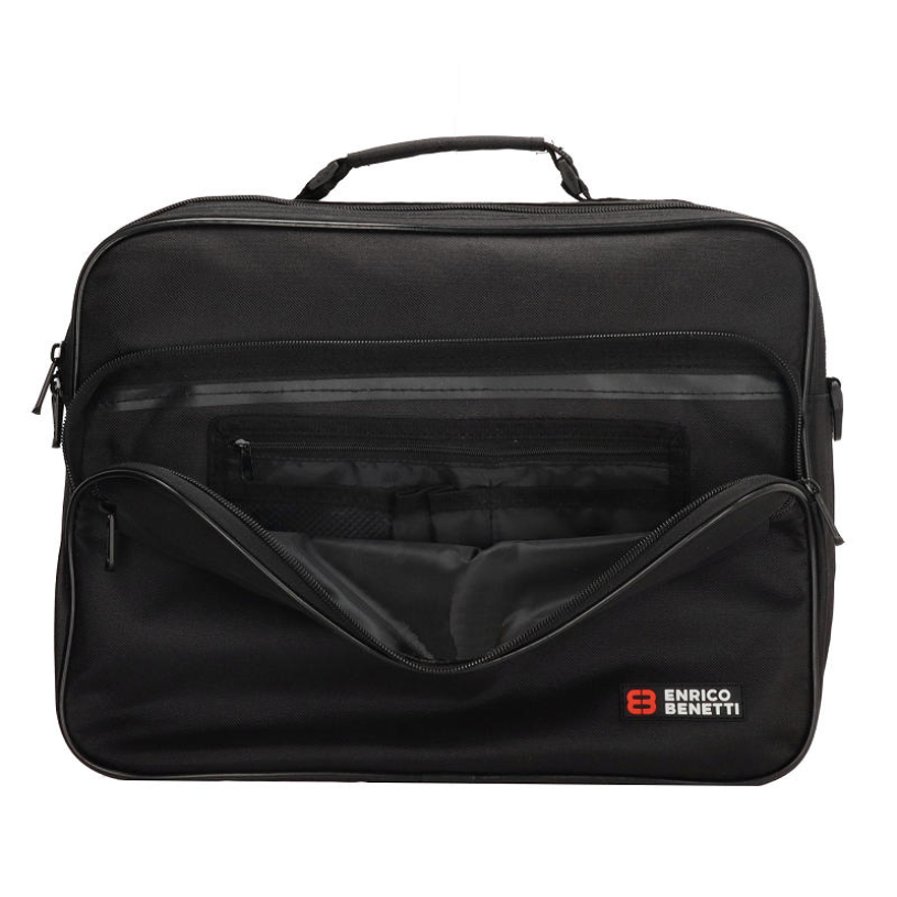 Enrico Benetti Amsterdam Reportertas 39x19x28cm - zwart