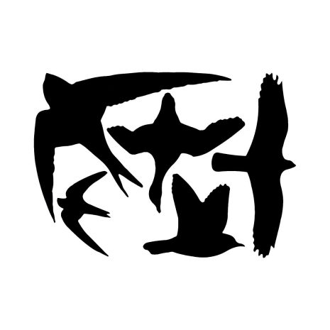 Esschert Design Raamstickers vogel