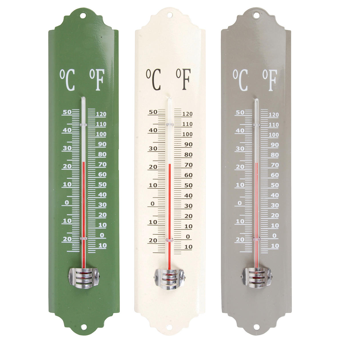 Esschert Design Metalen Thermometer assorti