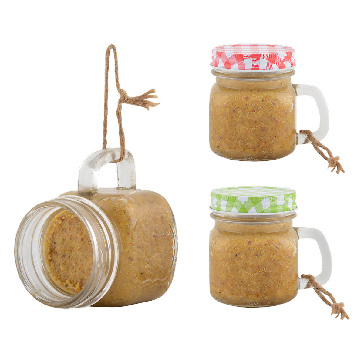 Esschert Design Vogelpindakaas in mok 2 ass.