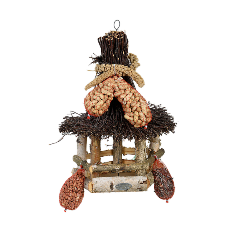 Esschert Design Vogelhuis Berken inclusief voer