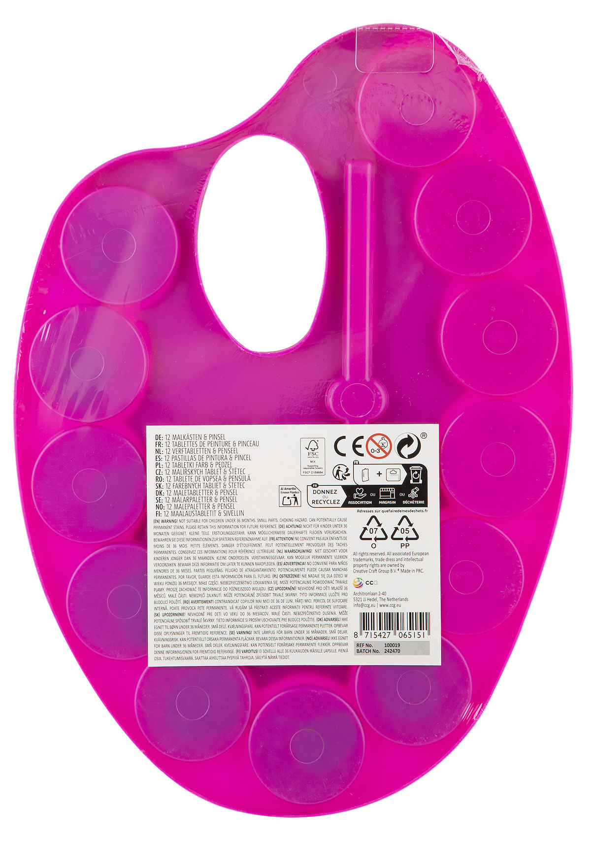 Moxy Waterverfpalet 12 kleuren