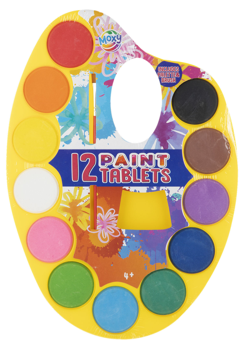 Moxy Waterverfpalet 12 kleuren