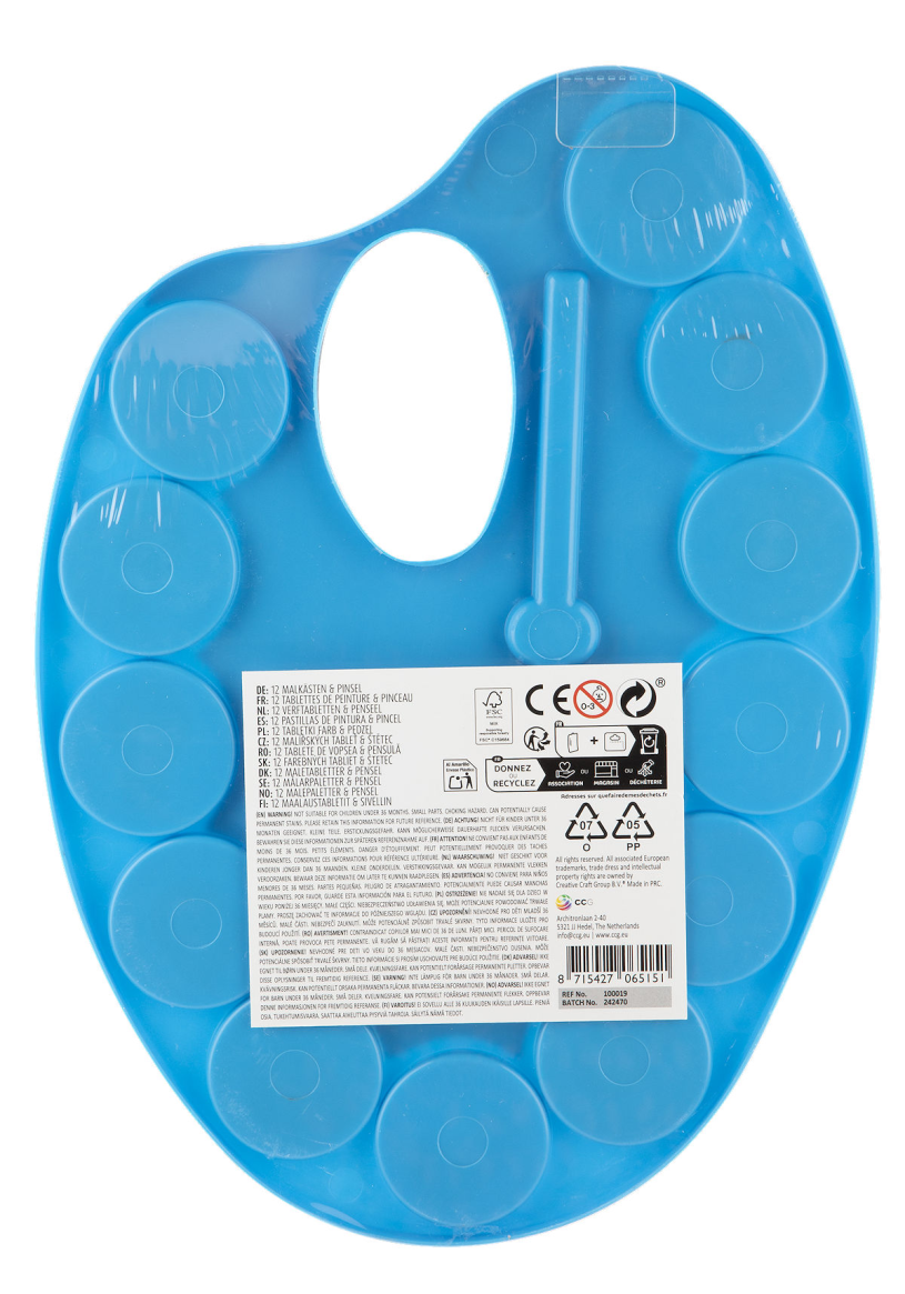 Moxy Waterverfpalet 12 kleuren
