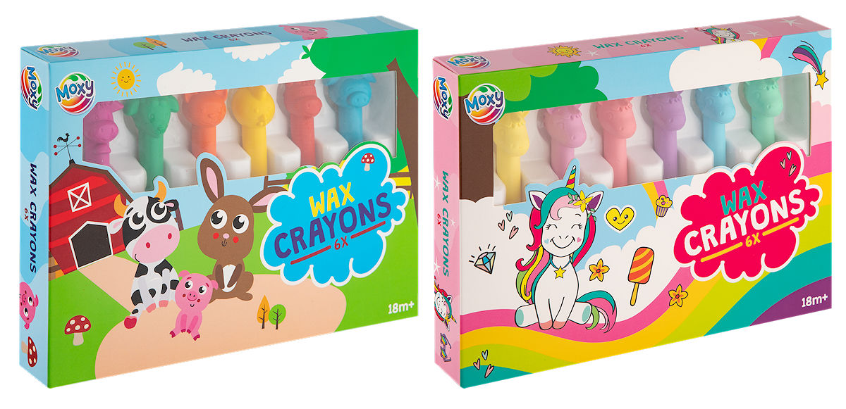 Moxy Waskrijtjes assorti 6 stuks