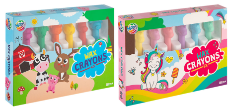 Moxy Waskrijtjes assorti 6 stuks