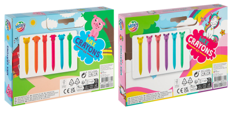 Moxy Waskrijtjes assorti 6 stuks