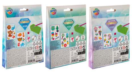 Moxy Diamond painting stickers assorti 12 stuks