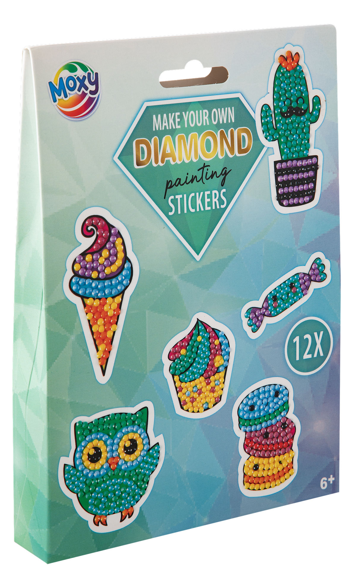 Moxy Diamond painting stickers assorti 12 stuks