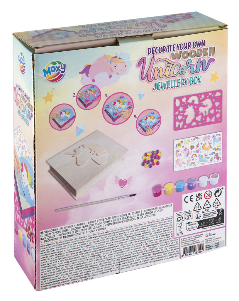 Moxy Versier je eigen Unicorn juwelendoos
