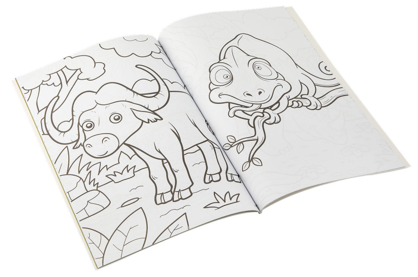 Moxy Kleur en activiteitenboek jungle A4 - 64 vellen