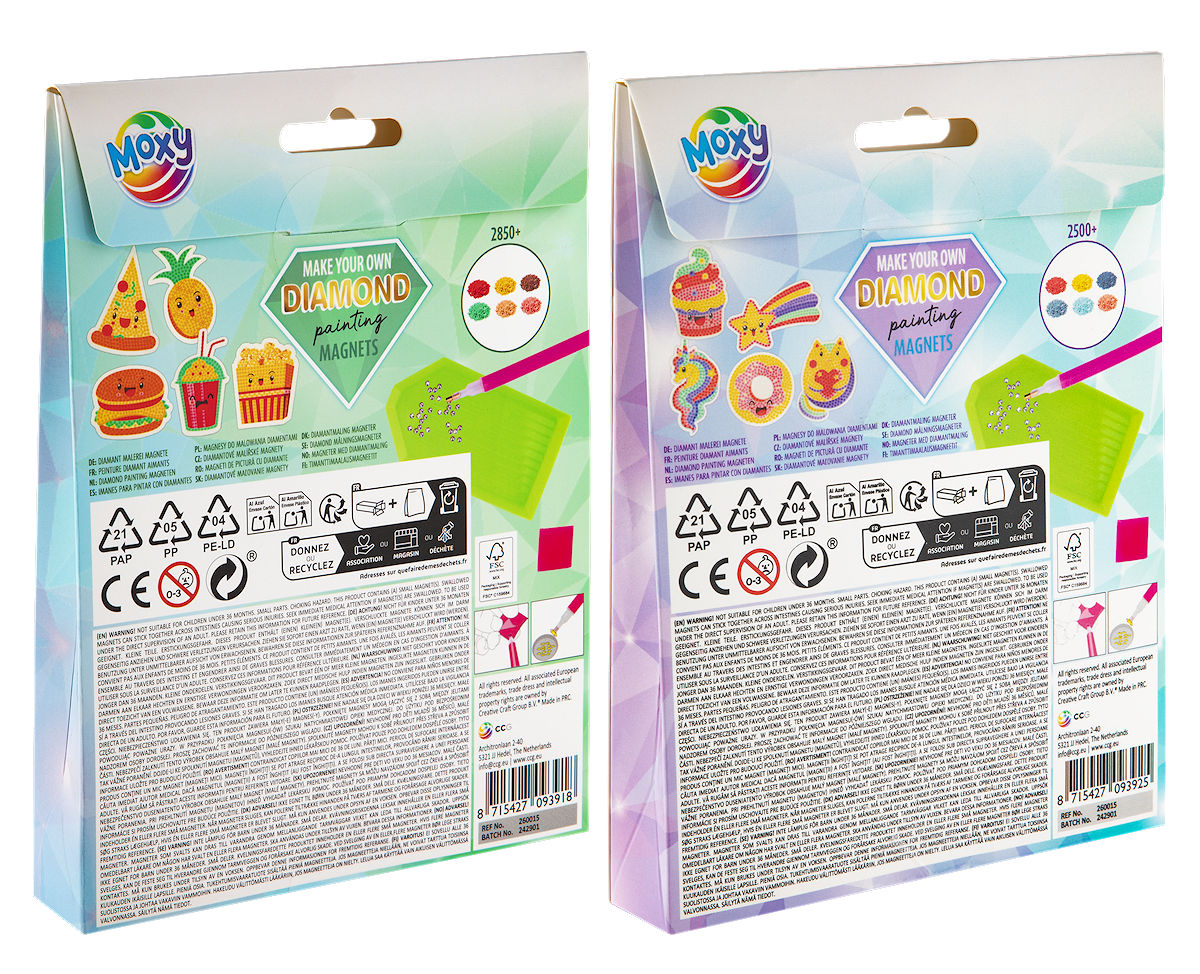 Moxy Diamond painting magnetenassorti 5 stuks