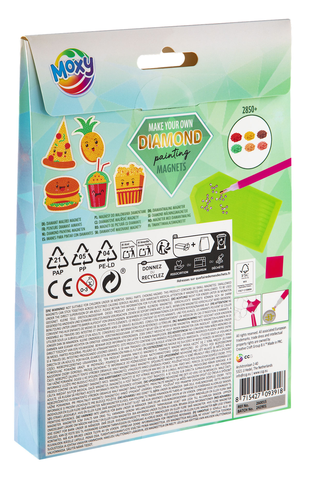 Moxy Diamond painting magnetenassorti 5 stuks