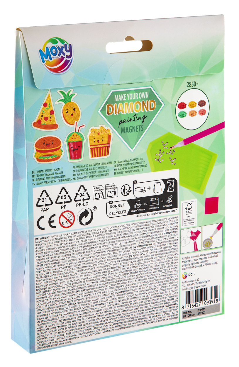 Moxy Diamond painting magnetenassorti 5 stuks