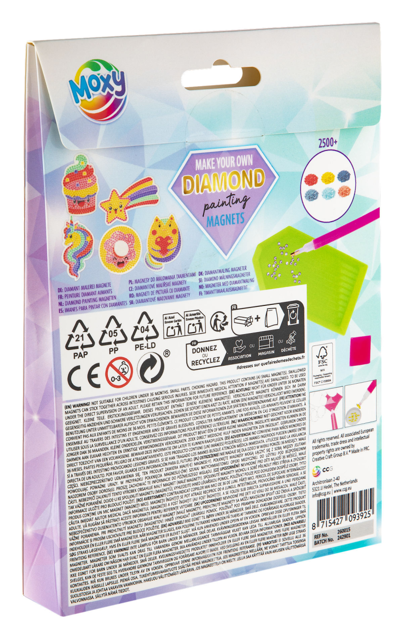Moxy Diamond painting magnetenassorti 5 stuks