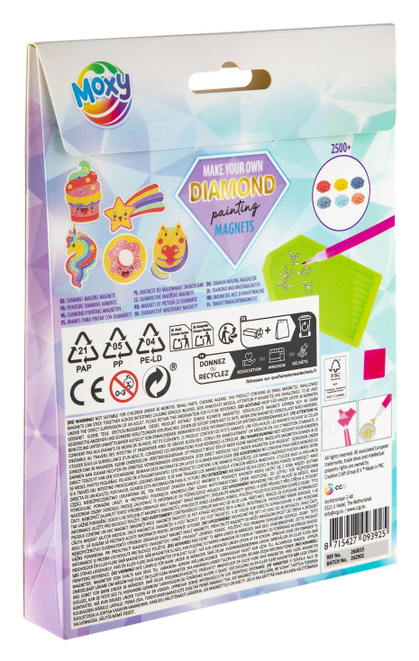 Moxy Diamond painting magnetenassorti 5 stuks