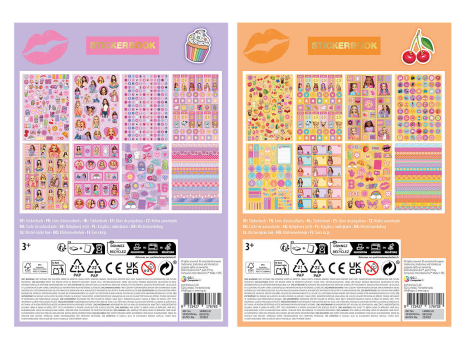 Besties Foliestickerboek assorti A5 - 8 vellen