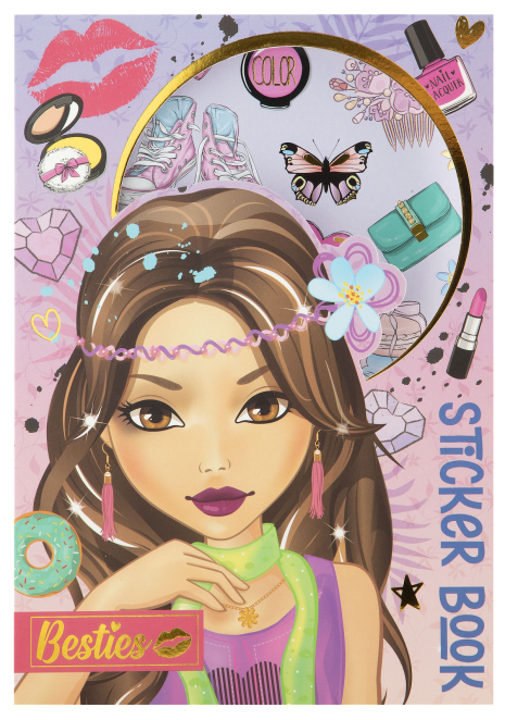 Besties Foliestickerboek assorti A5 - 8 vellen