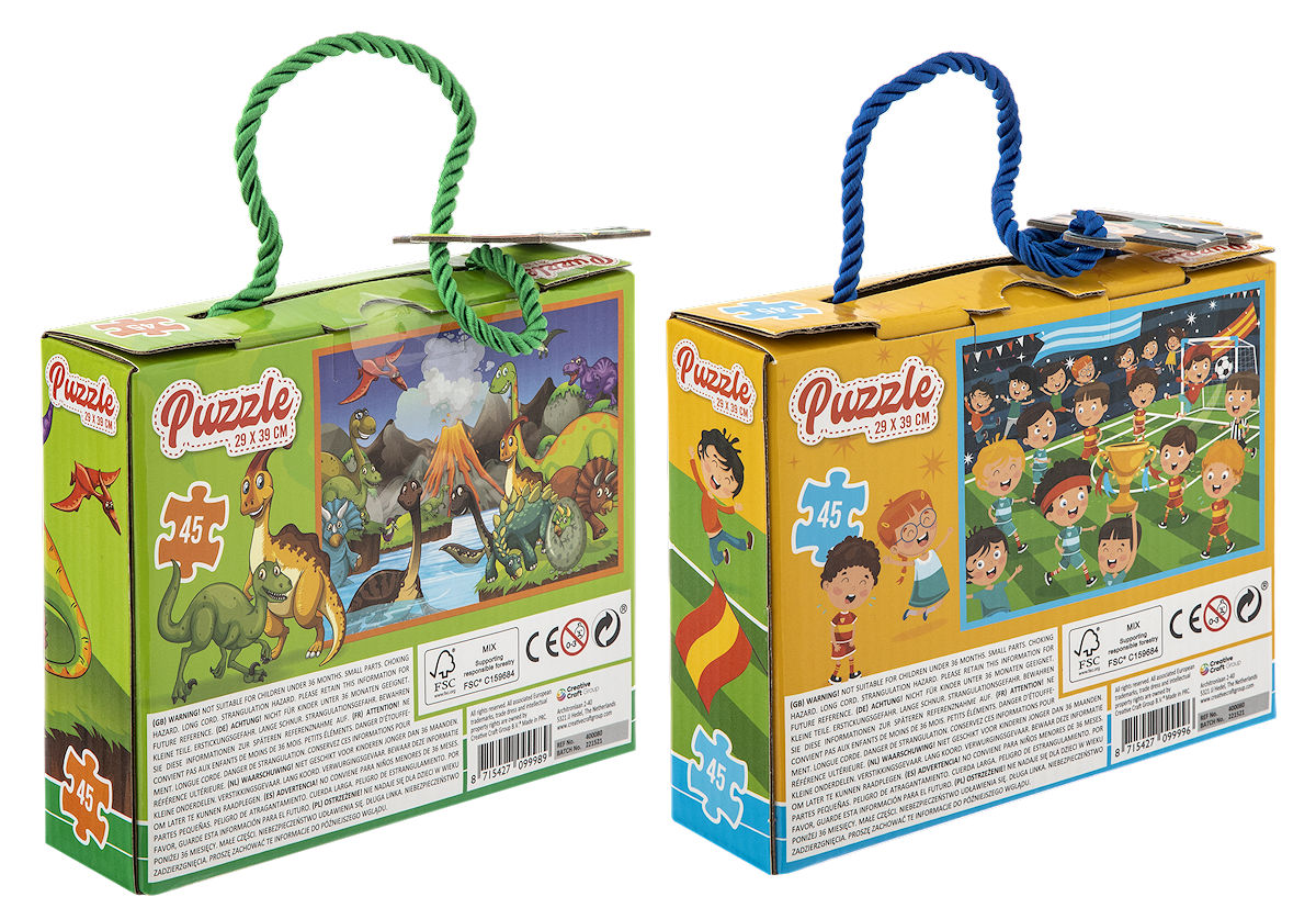 Moxy Puzzel Boys 39x26cm - 45 stukjes