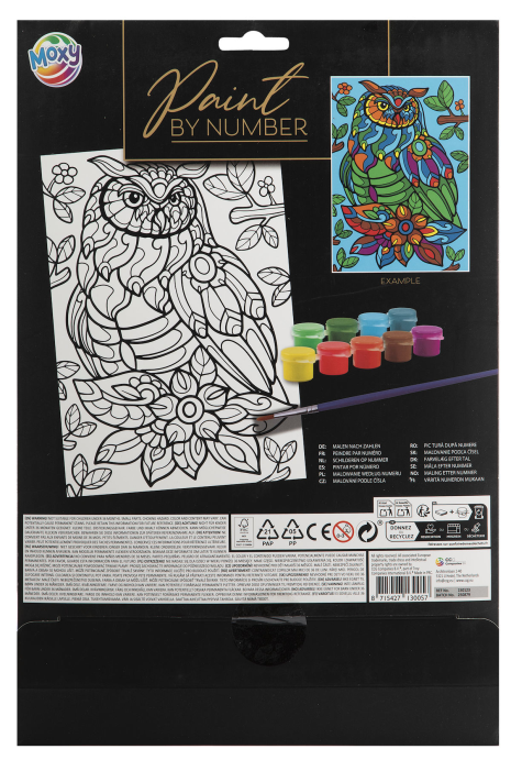 Moxy Schilderen op nummer A4 4 assorti