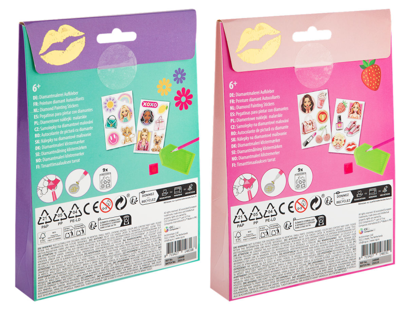 Besties Diamond painting stickers assorti