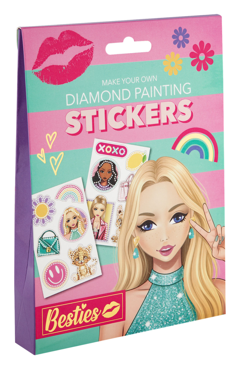 Besties Diamond painting stickers assorti