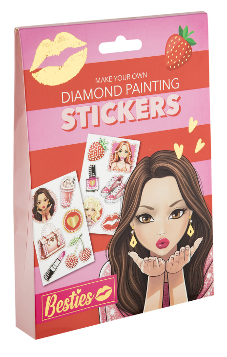 Besties Diamond painting stickers assorti