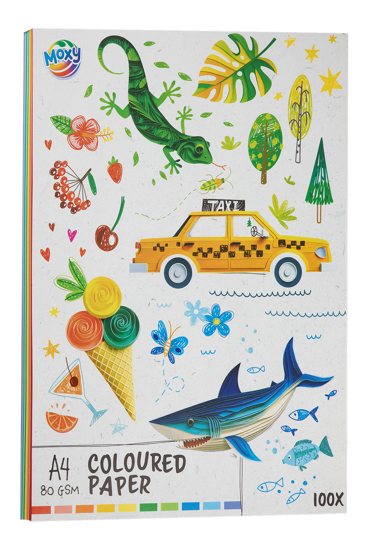 Moxy Gekleurd papier A4 80gram - 100 vellen