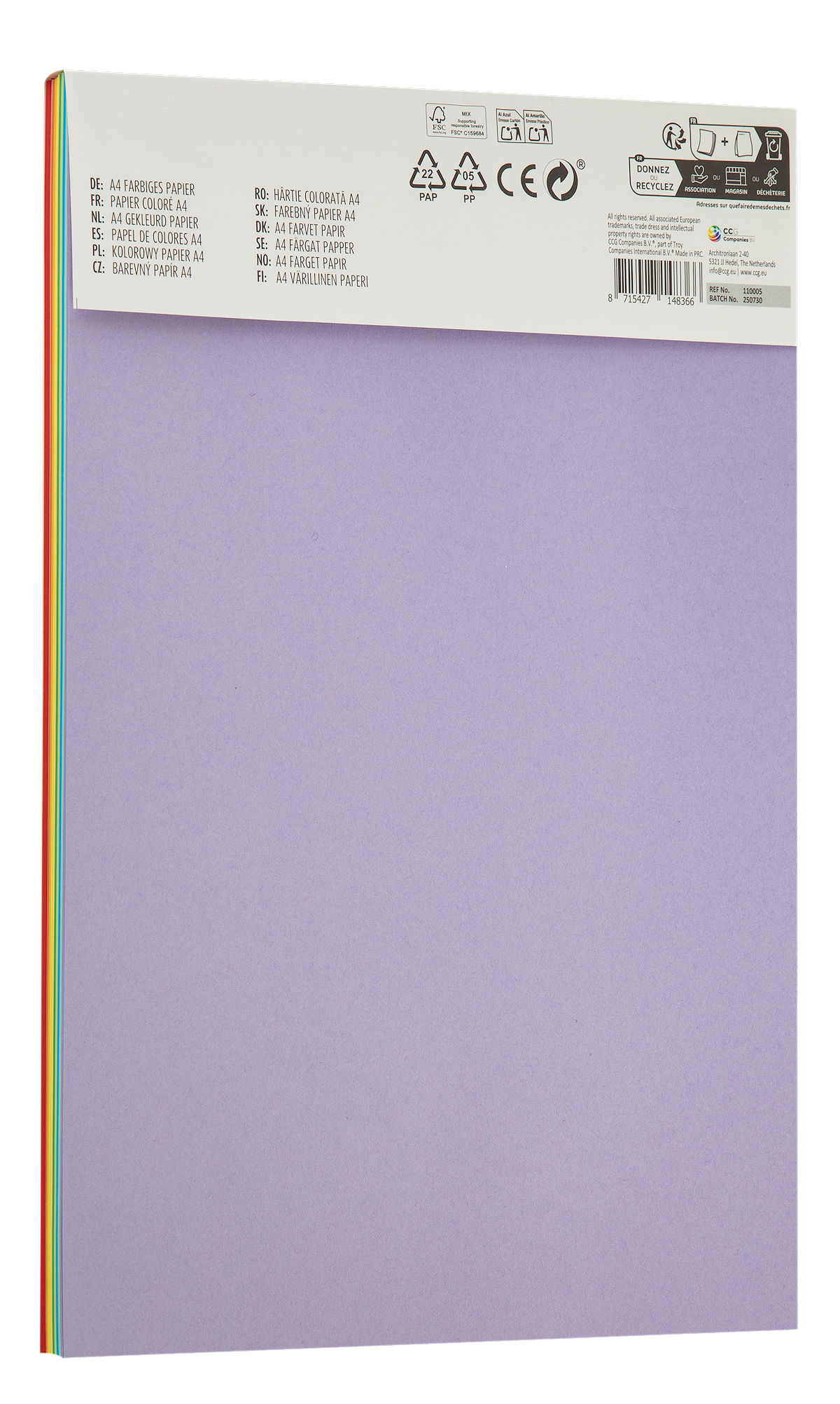 Moxy Gekleurd papier A4 80gram - 100 vellen