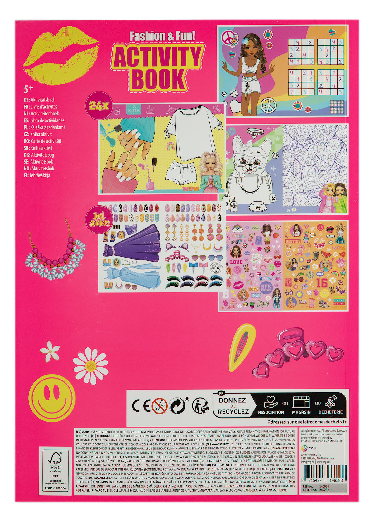 Besties Activiteitenboek A4 incl. stickers 24 - vellen