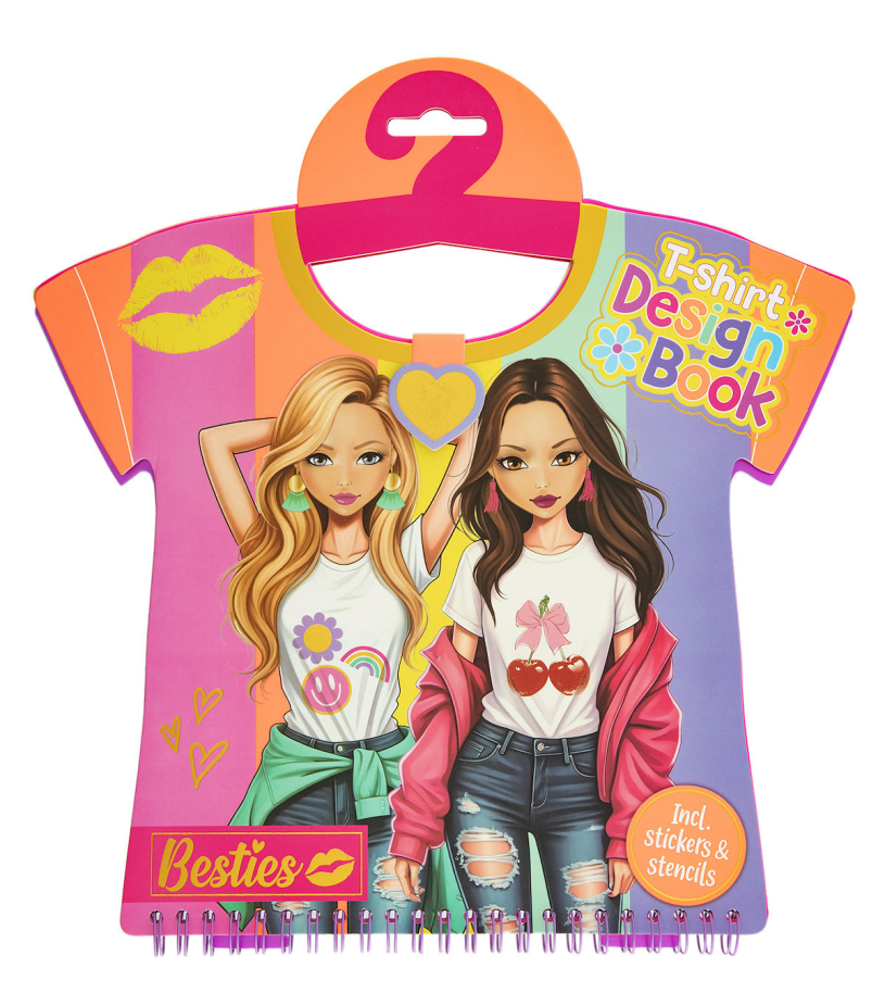 Besties T-shirt design book - 20 vellen