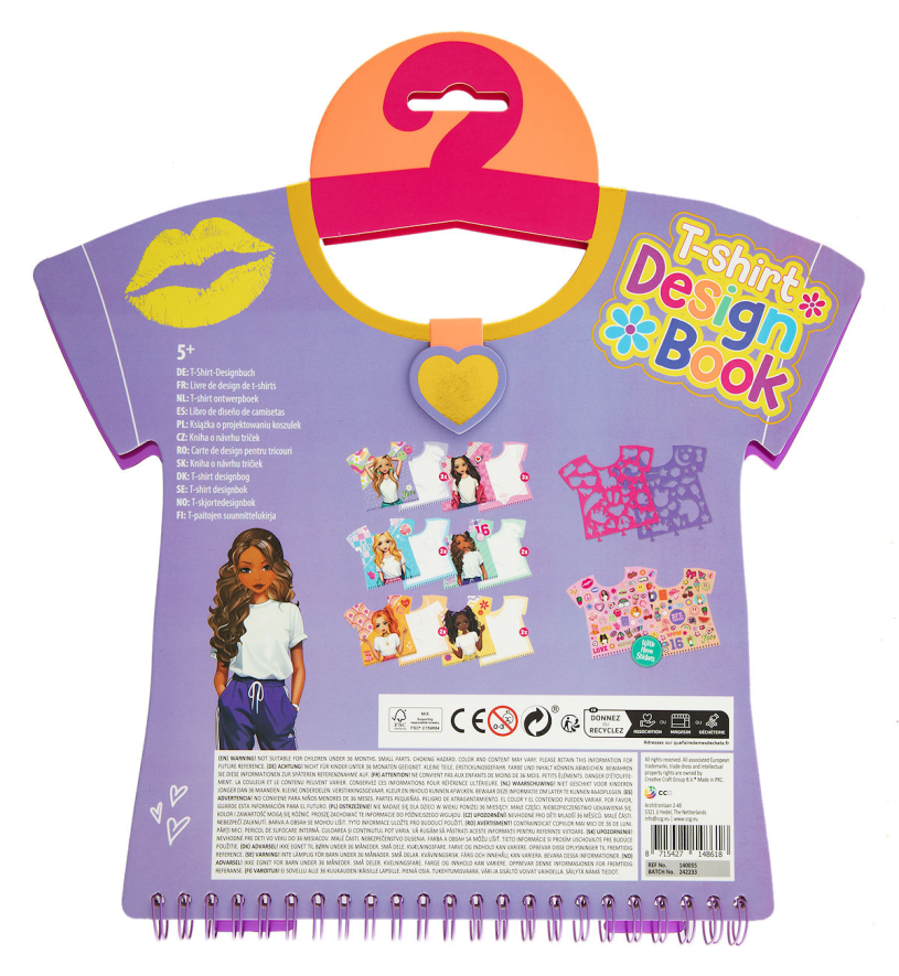 Besties T-shirt design book - 20 vellen