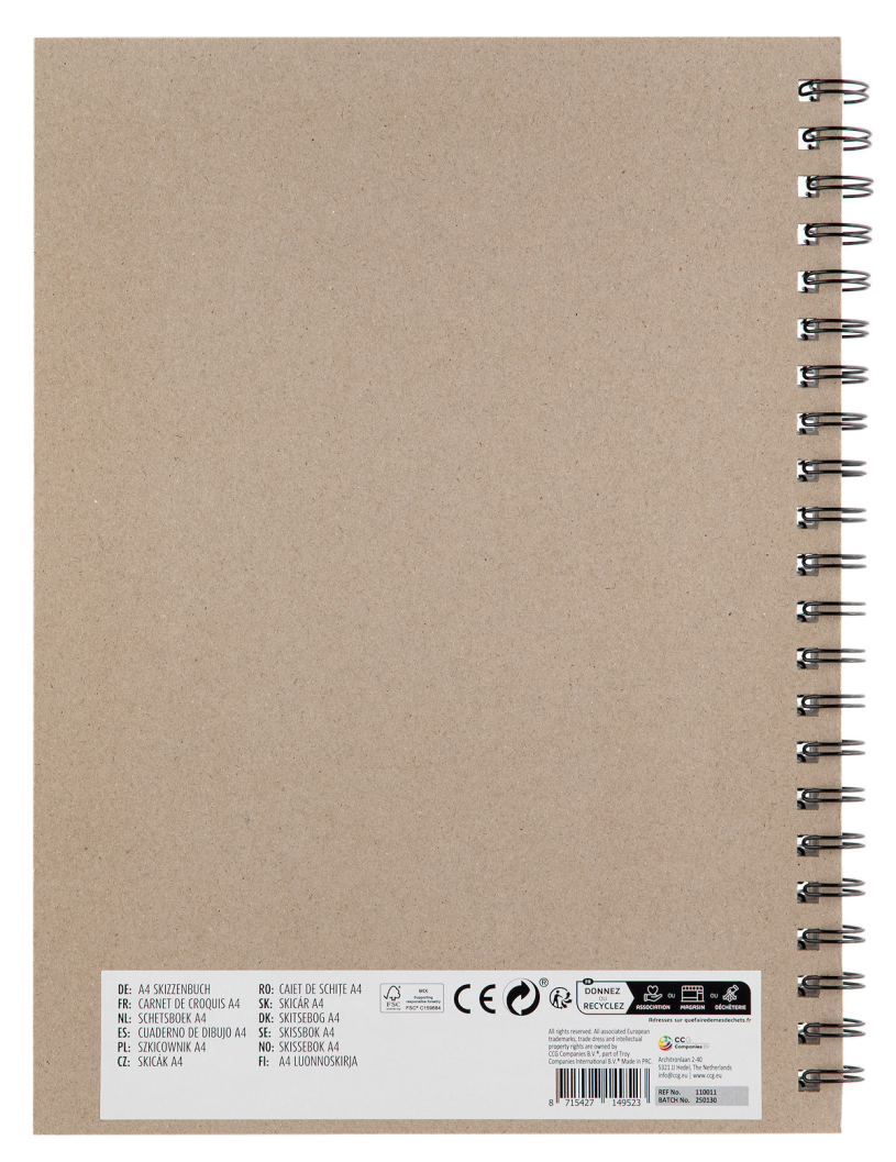 Moxy Schetsboek A4 135gram ringband - 40 vellen