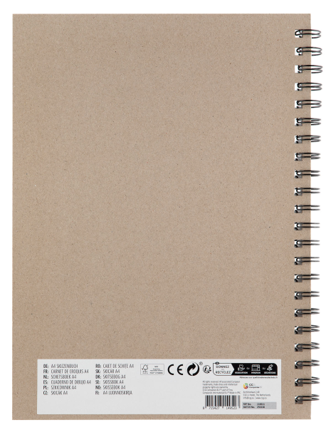 Moxy Schetsboek A4 135gram ringband - 40 vellen