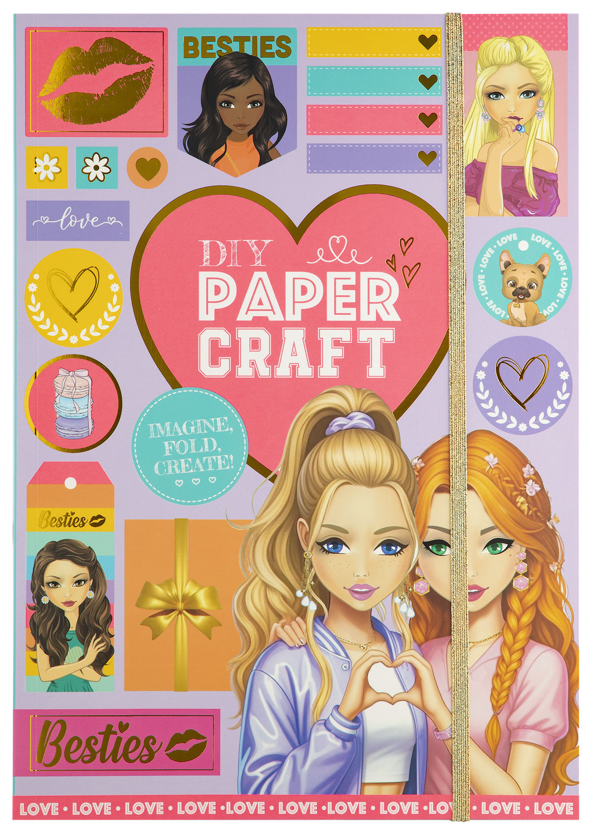 Besties Diy papercraftbook A4 incl. stickers - 32 vellen